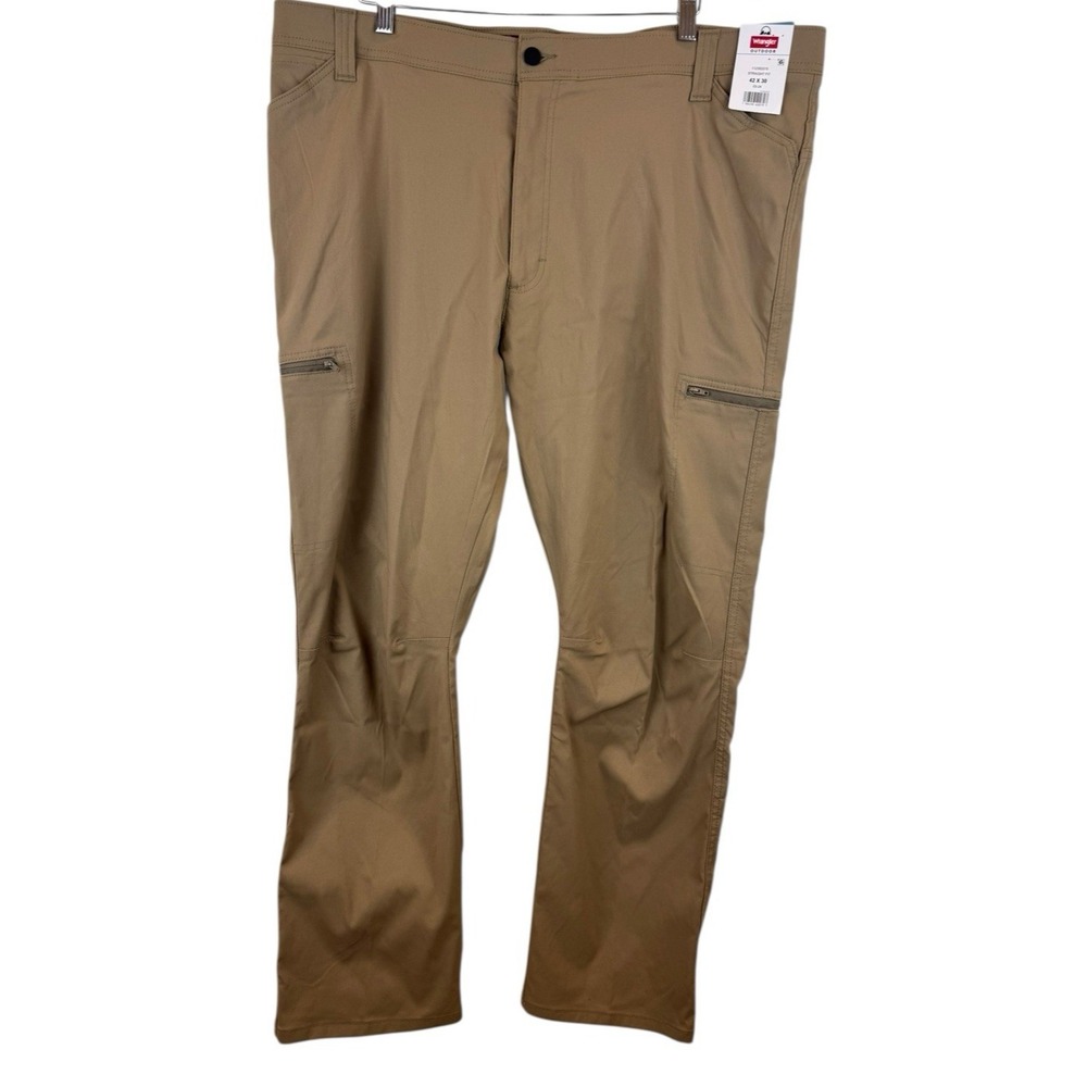 Wrangler ATG All Terrain Gear Mens Range Cargo Pants 42X30 Khaki‎ Beige Straight